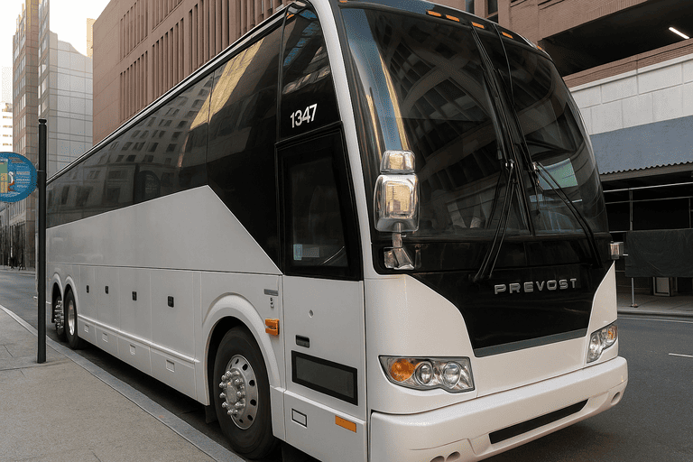 a Auburn Minibus Company coach bus