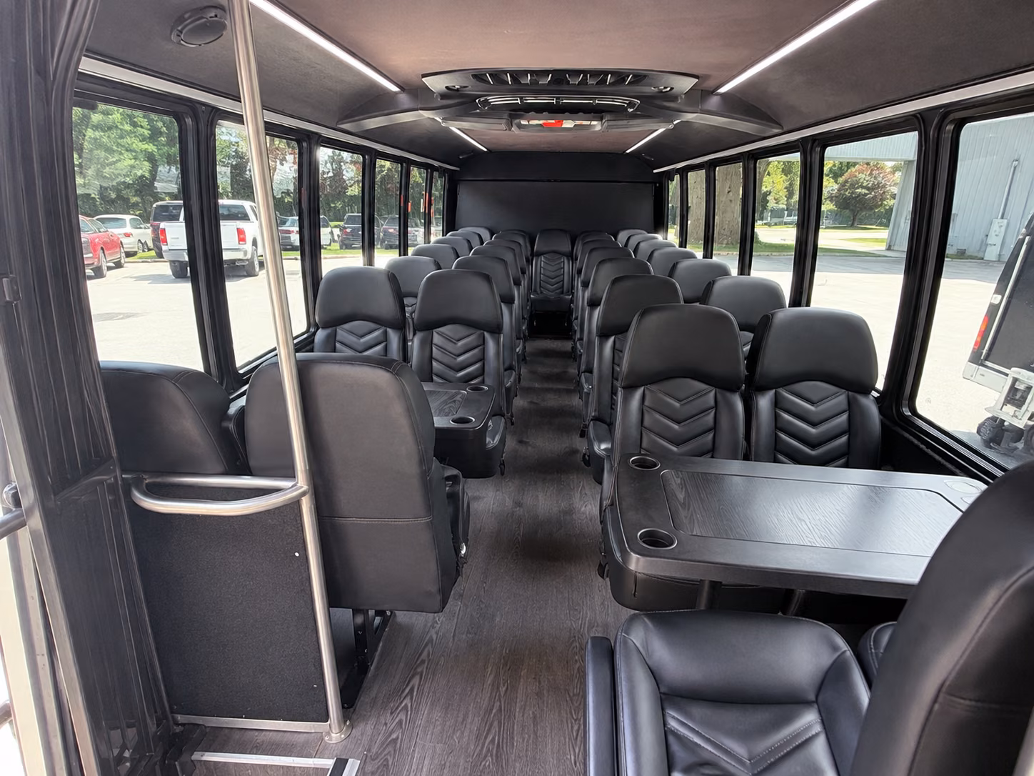 auburn 20 passenger minibus inside