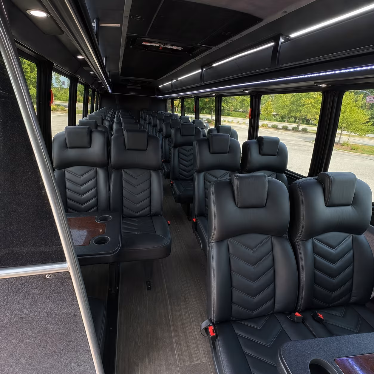 auburn 30 passenger minibus interior