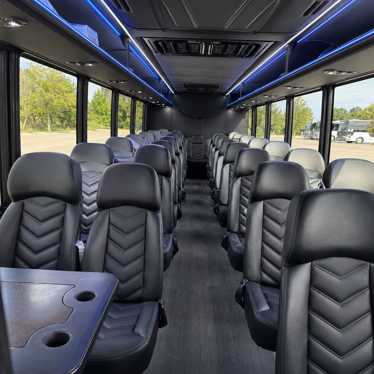 auburn 35 passenger minibus interior