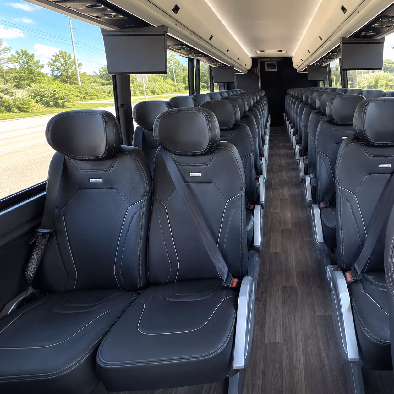 auburn charter bus interior