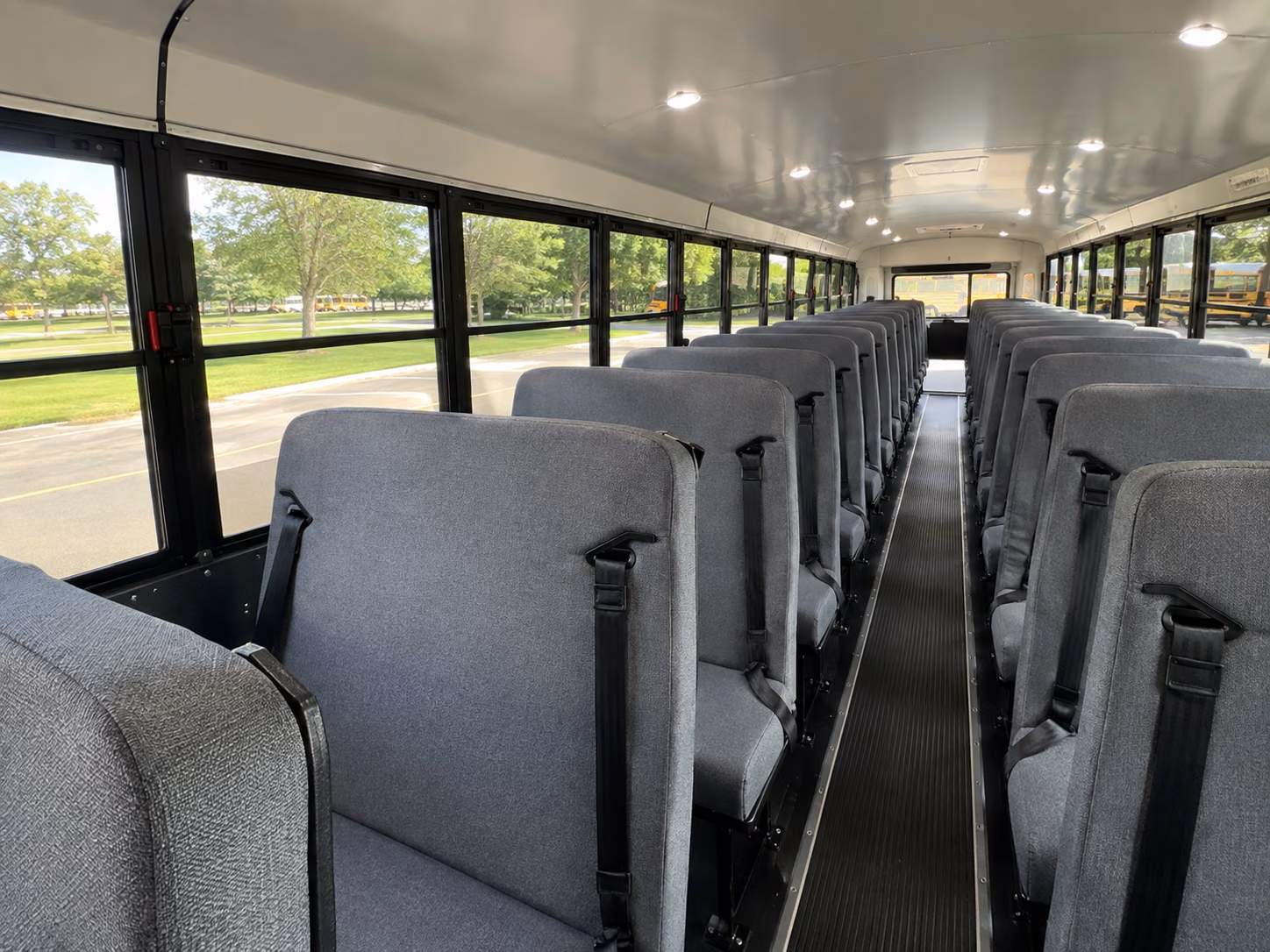 auburn school bus inside